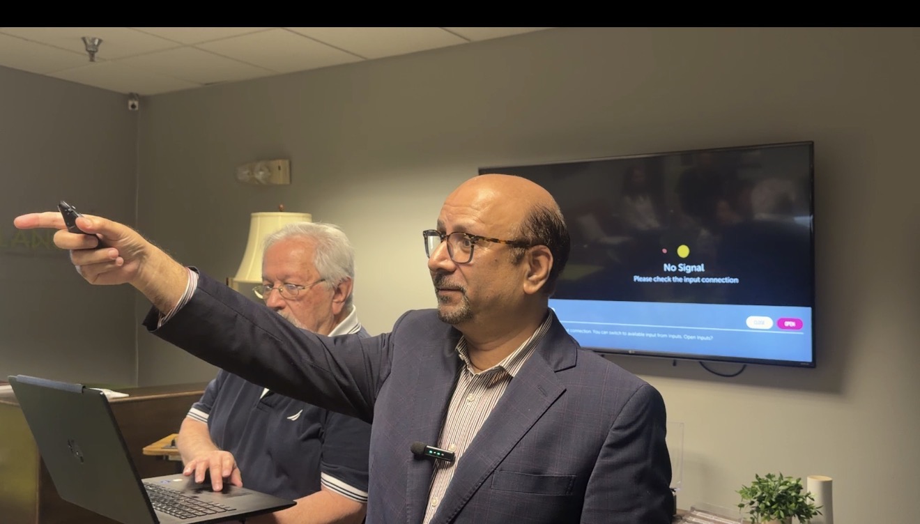 Melange leadership providing in-person training